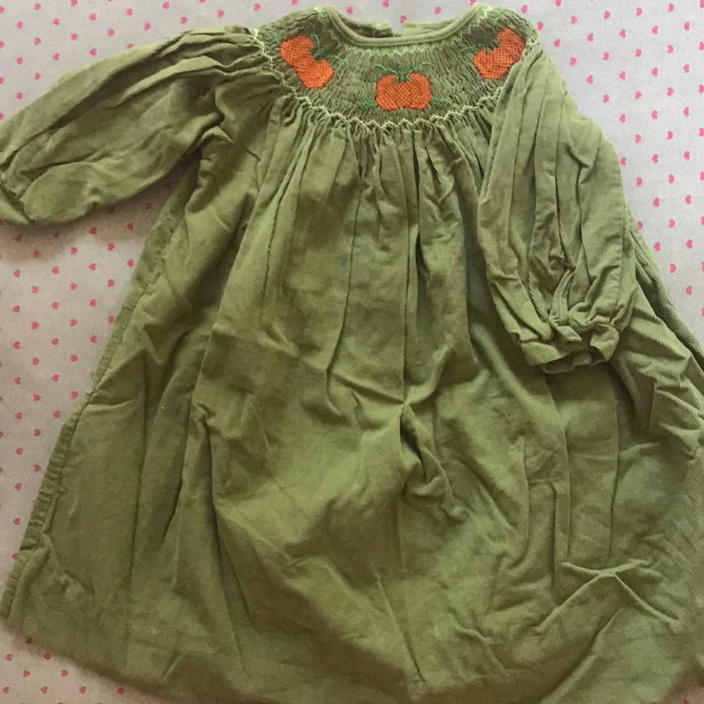 Corduroy Pumpkin Dress 12M